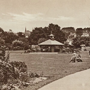 Victoria Park, Bideford (b / w photo)