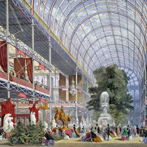 View of the Universal Exhibition at the Crystal Palace, built by Joseph Paxton for