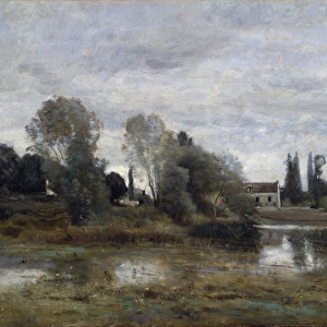 Ville d Avray, Horses Watering, c. 1860-65 (oil on canvas)