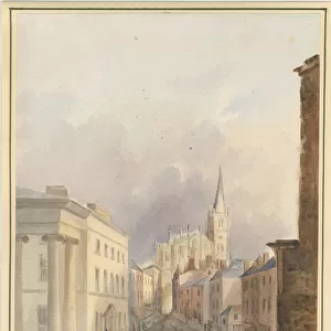 Walsall Town and Church: water colour painting, 1844 (painting)