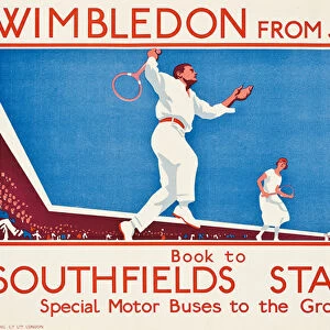 Wimbledon from June 22, 1925 (colour litho)
