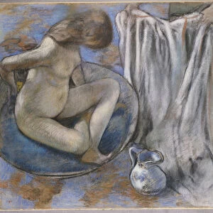 Woman in the Tub, 1884 (pastel on paper)