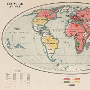 The World at War, 1914-1918 (colour litho)