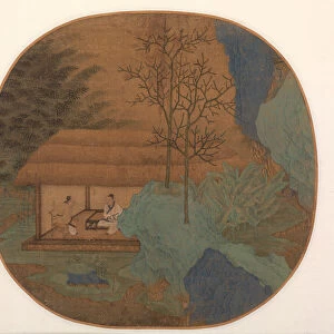 Conversation Thatched Hut late 1200s China Southern Song dynasty