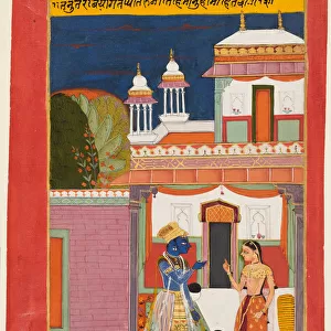 Krishna Radha Quarreling Rasikapriya 1680 India