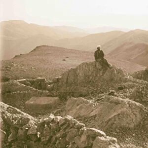 Looking southwest Mt Hermon 1898 Middle East