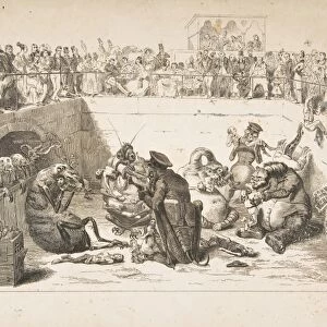 People Delivered Vampire Taxes 1833 Lithograph