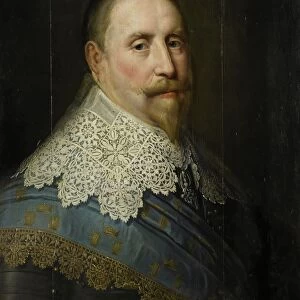 Portrait Gustav II Adolf King Sweden Bust right