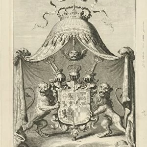 Savoy coat arms flanked two lions coat arms symbol
