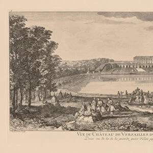 Vue du Chateau du Versailles du ote de l Orangerie