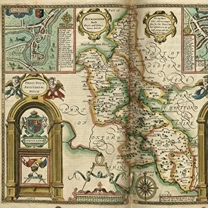 John Speeds map of Buckinghamshire, 1611