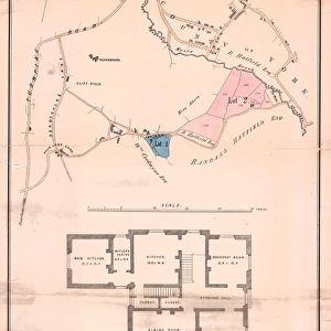 Plan of freehold country residence and farm at Norton Lees for sale, 1863