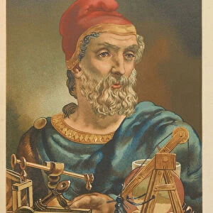 Archimedes of Syracuse. From: La ciencia y sus hombres, 1879