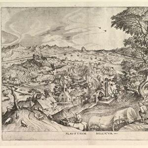 The Belgian Wagon (Plaustrum Belgicum) from The Large Landscapes, ca. 1555-56