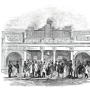 The Betting-Room, Newmarket, 1844. Creator: Unknown
