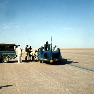 Bluebird CN7 World Land Speed Record attempt, Lake Eyre, Australia, 1964