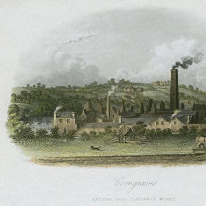 British Iron Companys Works at Corngraves, near Halesowen, West Midlands, c1835