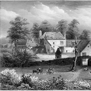The Chateau d Hougoumont, Belgium, 19th century. Artist: Loux