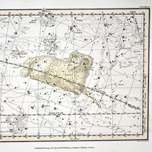 The Constellations (Plate XIII) Aries and Musca Borealis, 1822