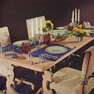 A dining table, c1939