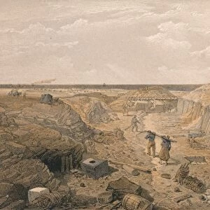 Ditch of the Bastion Du Mat, 1856. Artist: Edmund Walker