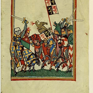 Duke John I of Brabant (From the Codex Manesse), Between 1305 and 1340. Artist: Anonymous