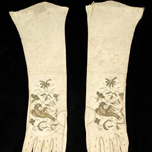 Gloves, British, early 18th century. Creator: Unknown