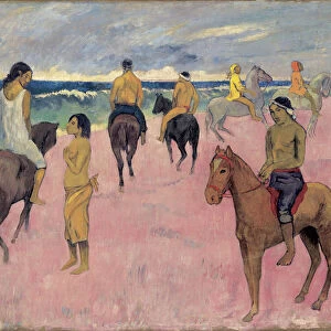 On Horseback at Seashore (II)