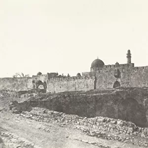 Jerusalem, Birket-Hammam-Setty-Mariam, 1854. Creator: Auguste Salzmann