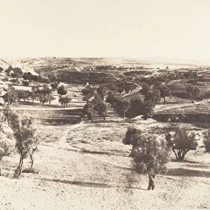 Jerusalem, Chemin de Beit-Lehem, 1854. Creator: Auguste Salzmann