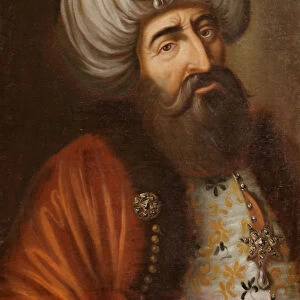 Kara Mustafa Pasha, Ottoman Grand Vizier, ca 1683. Artist: Anonymous