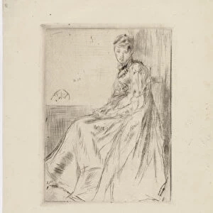 The Letter (Maud, seated), 1873. Creator: James Abbott McNeill Whistler