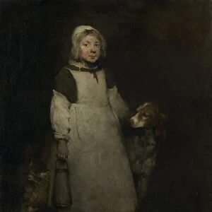 The Little Milkmaid, c. 1865. Creator: Theodule Ribot (French, 1823-1891)
