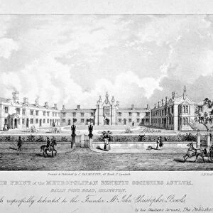 The Metropolitan Benefit Societies Asylum, Balls Pond Road, Islington, London, c1835