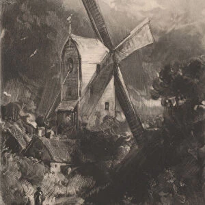 Mill Near Brighton, 1829. Creator: David Lucas