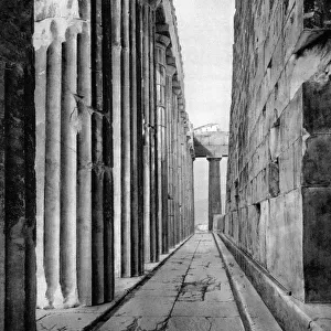 The north side of the Parthenon, Athens, 1937. Artist: Martin Hurlimann