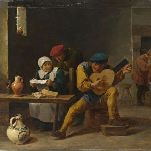 Peasants making Music in an Inn, c. 1635. Artist: Teniers, David, the Younger (1610-1690)