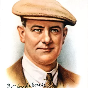 PG Wodehouse, English novelist and writer, 1937