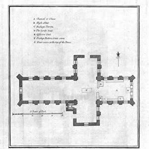 Plan of the Cathedral Church of St. German, late 18th century