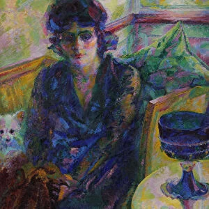 Portrait of Signora Cragnolini Fanna, 1916. Creator: Boccioni, Umberto (1882-1916)