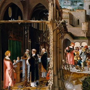A Sermon on Charity (possibly the Conversion of Saint Anthony). Creator: Netherlandish