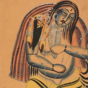 Shiva Carries the Corpse of Sati, ca. 1865-75. Creator: Unknown