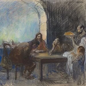 The Supper at Emmaus, possibly c. 1912 / 1913. Creator: Jean Louis Forain