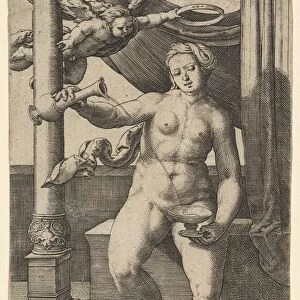Temperance (Temperancia), 1530. Creator: Lucas van Leyden