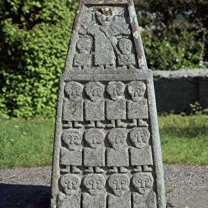 West side of the base of the Moone cross, 7th century