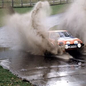 1978 FIA World Rally Championship: Tony Pond / Fred Gallagher speed through a water plash in their Triumph TR7 V8. Action