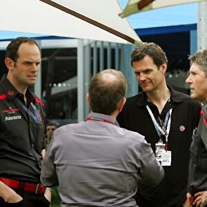 Formula One World Championship: Alastair Watkins, Stuart Dybble 19 Entertainment Head of Sport and Nick Fry Honda Racing Team Principal