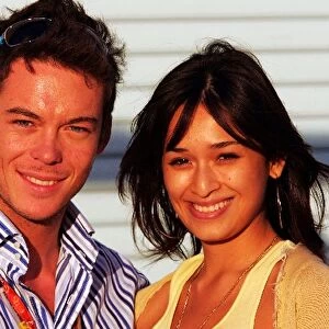 Formula One World Championship: Andre Lotterer with girlfriend Kelly