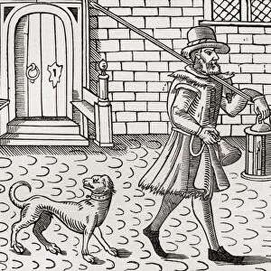 The Bellman Of London, 1616. From The Book Short History Of The English People By J. R. Green Published London 1893