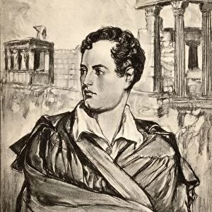 George Gordon, Lord Byron, 1788-1824. English Romantic Poet. From An Illustration By A. S. Hartrick